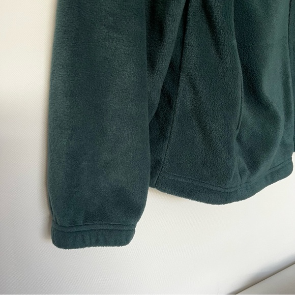 Columbia Men's Fleece Jacket Size XL Green Front Zip Closure Comfy Soft - Picture 5 of 9